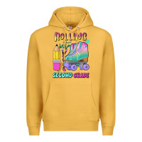 Mustard rolling into second grade Premium Hoodie - BundleAndBundleShop