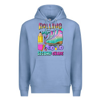 Colony Blue rolling into second grade Premium Hoodie - BundleAndBundleShop