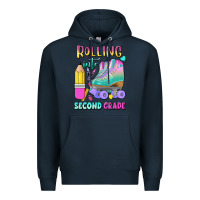 Navy rolling into second grade Premium Hoodie - BundleAndBundleShop