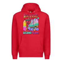 Red rolling into second grade Premium Hoodie - BundleAndBundleShop