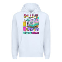 White rolling into second grade Premium Hoodie - BundleAndBundleShop