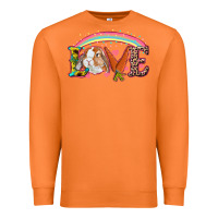 Carrot Easter Bunny Love With Rainbow Premium Sweatshirt - RanaPortraitStore