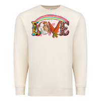 Sandshell Easter Bunny Love With Rainbow Premium Sweatshirt - RanaPortraitStore