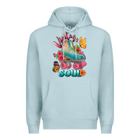 Blue Mist vintage soul Premium Hoodie - BundleAndBundleShop