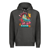 Charcoal Heather vintage soul Premium Hoodie - BundleAndBundleShop