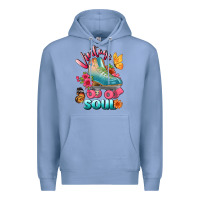 Colony Blue vintage soul Premium Hoodie - BundleAndBundleShop