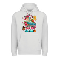 Dove Grey vintage soul Premium Hoodie - BundleAndBundleShop