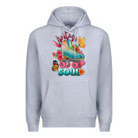 Heather Grey vintage soul Premium Hoodie - BundleAndBundleShop