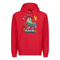 Red vintage soul Premium Hoodie - BundleAndBundleShop