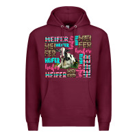 Burgundy heifer Premium Hoodie - AdoDesignShop