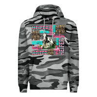 Slate Camo heifer Premium Hoodie - AdoDesignShop