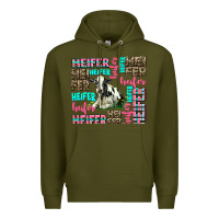 Army Green heifer Premium Hoodie - AdoDesignShop