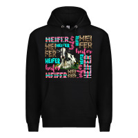 Black heifer Premium Hoodie - AdoDesignShop