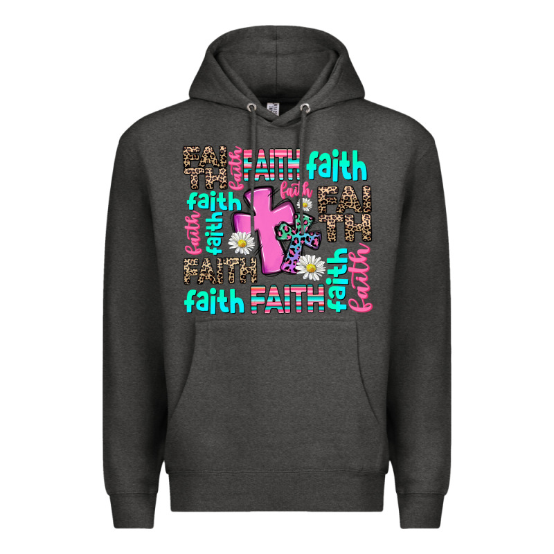 Faith With Cross Premium Hoodie by AdoDesignShop | Teevron