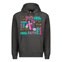 Charcoal Heather faith with cross Premium Hoodie - AdoDesignShop