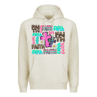Oatmeal Heather faith with cross Premium Hoodie - AdoDesignShop