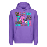 Purple faith with cross Premium Hoodie - AdoDesignShop