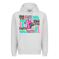 Dove Grey faith with cross Premium Hoodie - AdoDesignShop