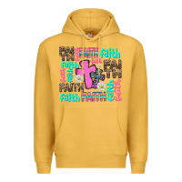 Mustard faith with cross Premium Hoodie - AdoDesignShop