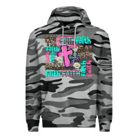 Slate Camo faith with cross Premium Hoodie - AdoDesignShop