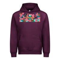 Mauve Wine teacher floral pencil libbey glass Urban Hoodie - BundleAndBundleShop
