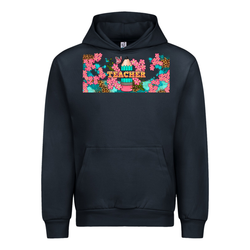 Teacher Floral Pencil Libbey Glass Urban Hoodie by BundleAndBundleShop | Teevron