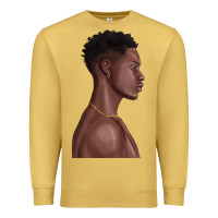Antique Gold afro black man Premium Sweatshirt - texasbilliewilder