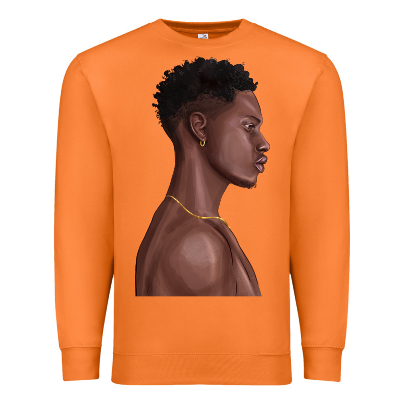 Afro Black Man Premium Sweatshirt by texasbilliewilder | Teevron