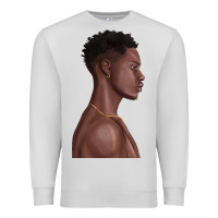 Dove Grey afro black man Premium Sweatshirt - texasbilliewilder