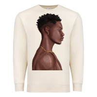 Sandshell afro black man Premium Sweatshirt - texasbilliewilder