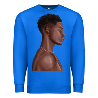 True Royal afro black man Premium Sweatshirt - texasbilliewilder