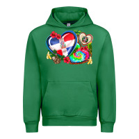 Emerald western leopard  dominican republic  hearts Urban Hoodie - AdoDesignShop