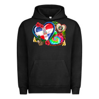 Pigment Black western leopard  dominican republic  hearts Urban Hoodie - AdoDesignShop