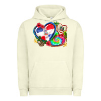 Pigment Pistachio western leopard  dominican republic  hearts Urban Hoodie - AdoDesignShop