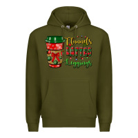 Army Green flannels lattes leggings Premium Hoodie - BundleAndBundleShop