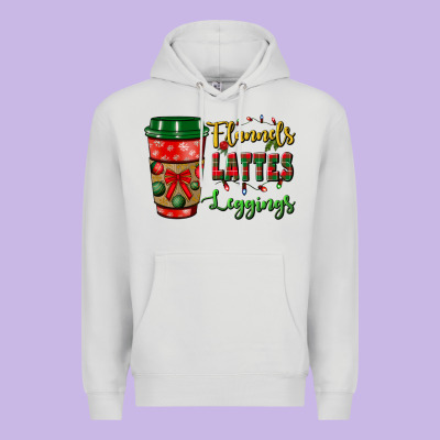 Flannels Lattes Leggings Premium Hoodie Designed By Bundleandbundleshop