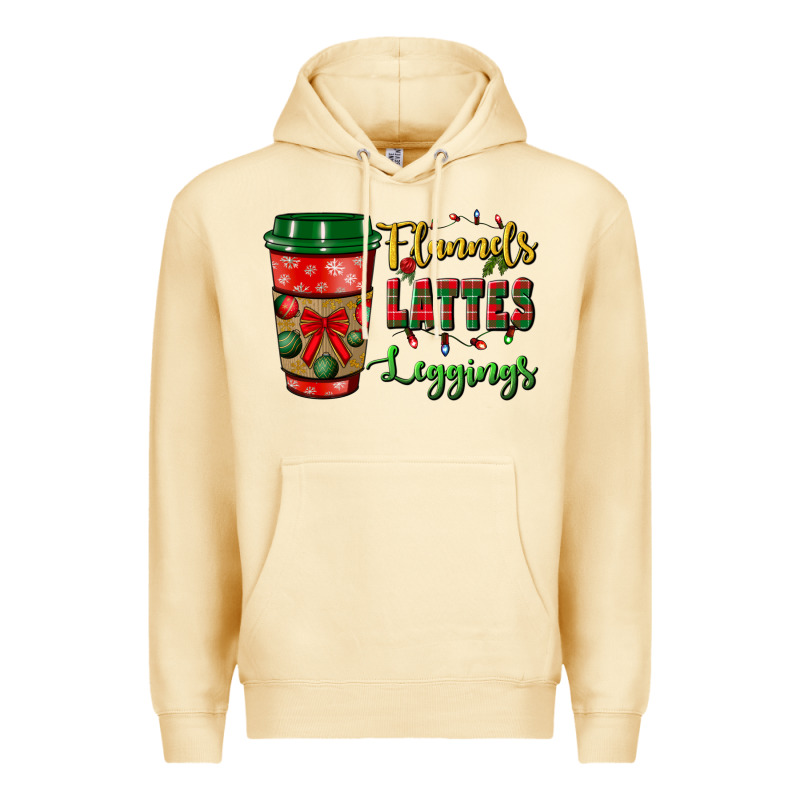 Flannels Lattes Leggings Premium Hoodie by BundleAndBundleShop | Teevron