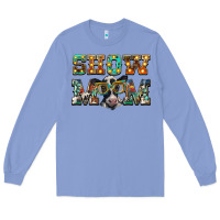 Colony Blue show mom baby cow Long Sleeve Tee - BarkalooDesign