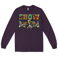 Plum show mom baby cow Long Sleeve Tee - BarkalooDesign