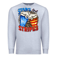 Heather Grey stars and stripes beer Premium Sweatshirt - Zillion Design Studio