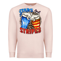 Pale Pink stars and stripes beer Premium Sweatshirt - Zillion Design Studio