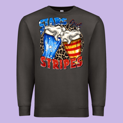 Stars And Stripes Beer Premium Sweatshirt Designed By Zillion Design Studio