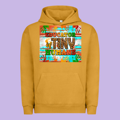 Educator Of Tiny Humans Tumbler Urban Hoodie Designed By Bundleandbundleshop