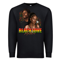 Black afro black love matters Premium Sweatshirt - texasbilliewilder