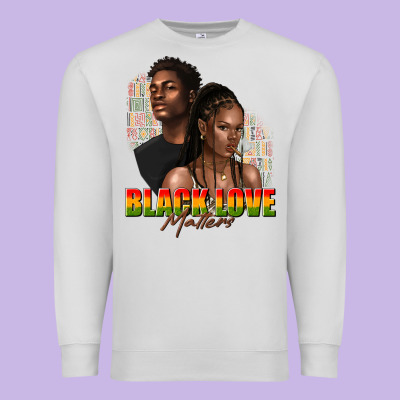 Premium Sweatshirt afro black love matters
