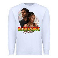 White afro black love matters Premium Sweatshirt - texasbilliewilder