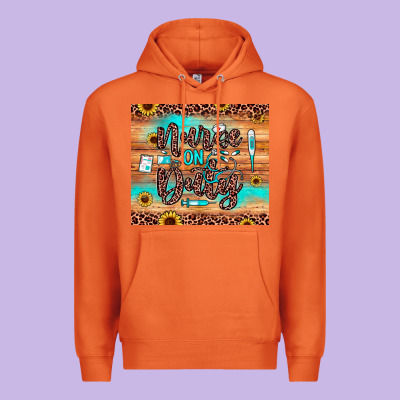Nurse On Duty Premium Hoodie Designed By Jahusdesignshop