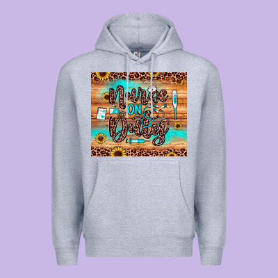 Nurse On Duty Premium Hoodie Designed By Jahusdesignshop