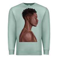 Seafoam afro black man Premium Sweatshirt - texasbilliewilder