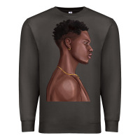Smoke afro black man Premium Sweatshirt - texasbilliewilder